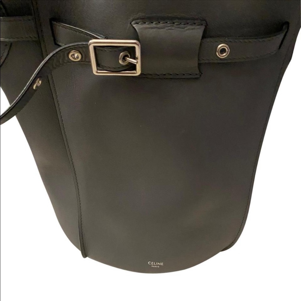 Celine big bag bucket with long strap medium grey